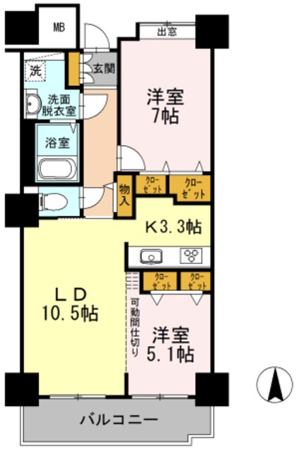 品川シーサイドビュータワー1の間取り