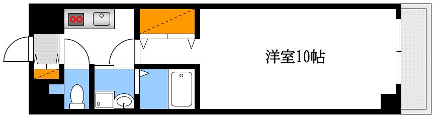 広島市中区南千田西町のマンションの間取り