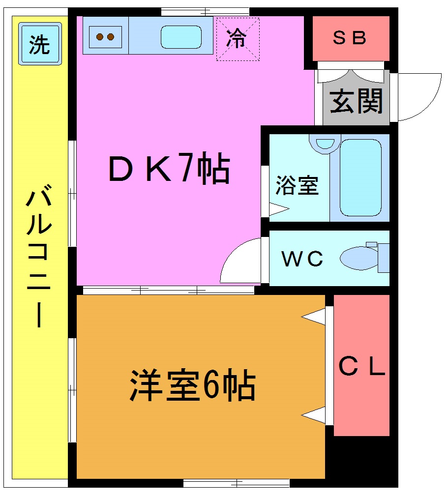 市川市東大和田のマンションの間取り