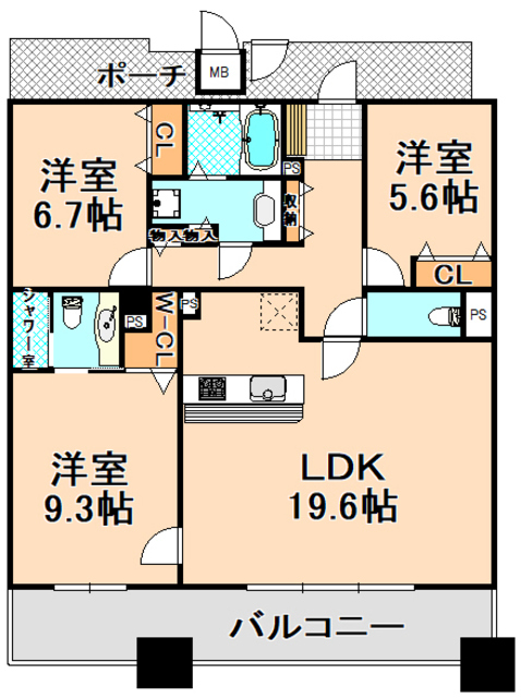 FUJIYAMA　FLATSの間取り