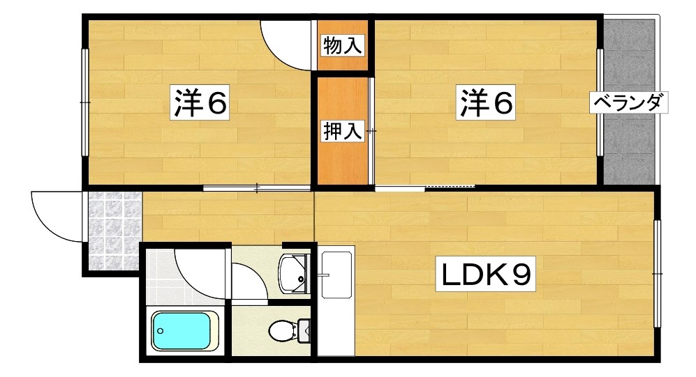 太秦グリーンハイツの間取り