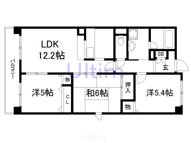 エトワール大竹の間取り