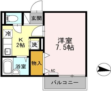 【セジュールハゴロモ B棟の間取り】