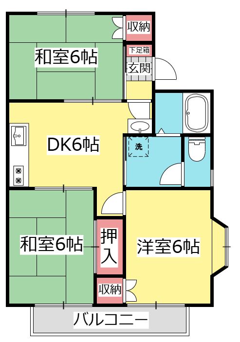 サンハイムの間取り