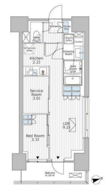 パークアクシス市川の間取り