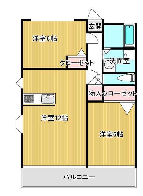 東仙台五番館の間取り