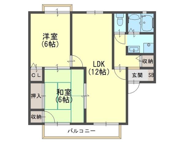 セジュール南京都の間取り