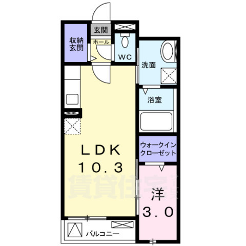 プランドール高槻の間取り