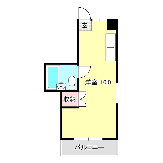 高知市大津のマンションの間取り