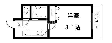 京都市伏見区向島本丸町のマンションの間取り