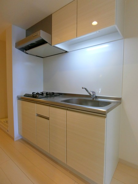 キッチン　2口ガスコンロ付きのキッチンです。