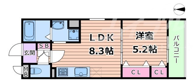 フォレストクリエオーレ諸口の間取り写真