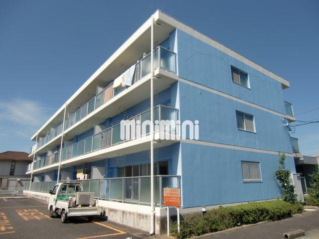 建物外観　お洒落な色使い