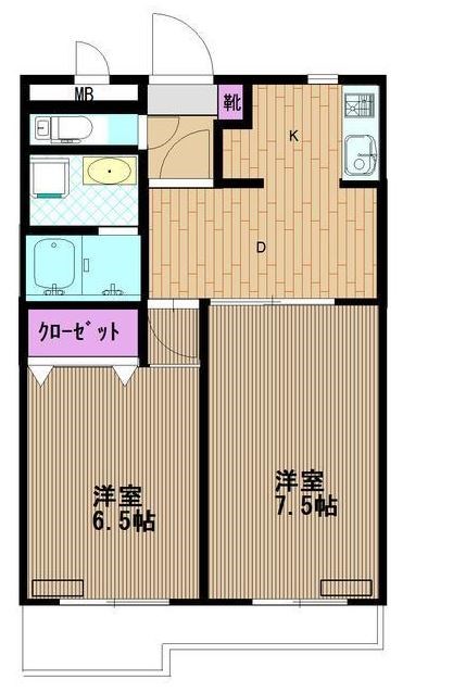 東京メトロ丸ノ内線 中野坂上駅 徒歩7分 3階建 築39年の間取り写真