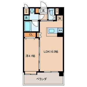クリムゾン博多IIの間取り写真
