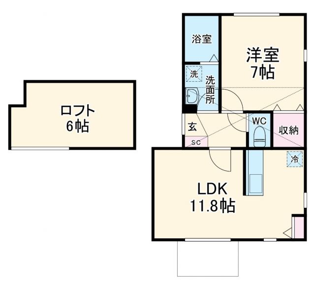 ノラ アルボレの間取り写真