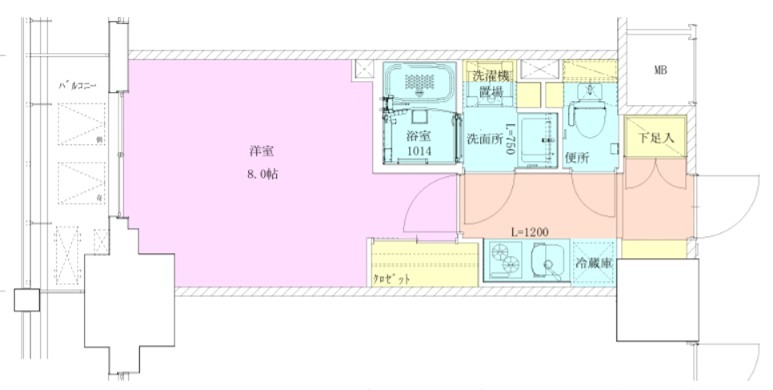 門前仲町レジデンス九番館の間取り写真
