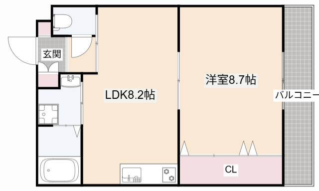 阪急京都線 高槻市駅 徒歩5分 3階建 築18年の間取り写真