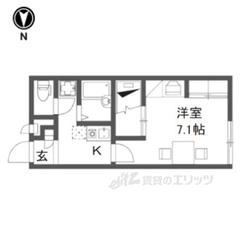 レオパレス長尾元町2の間取り写真