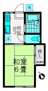 コーポ鹿島の間取り