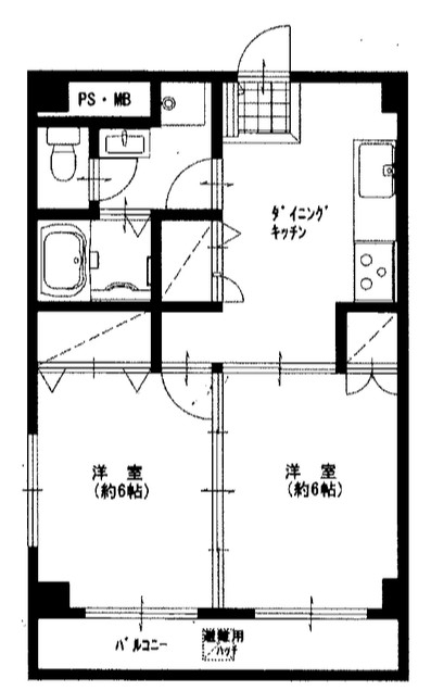 横浜市神奈川区入江のマンションの間取り