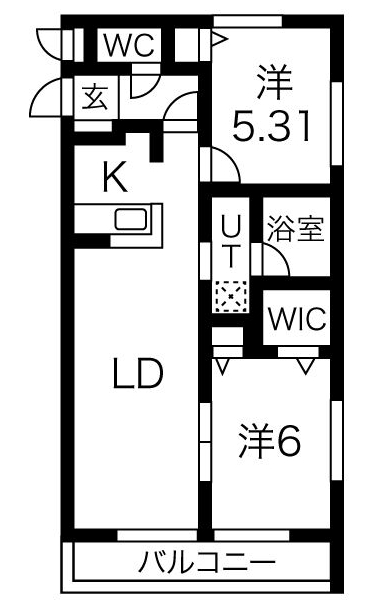 知立市東栄のアパートの間取り