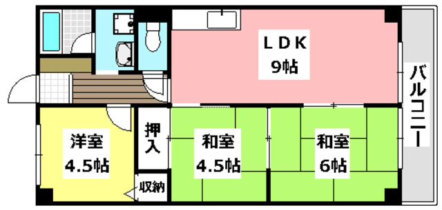 ピアハイツ幸の間取り