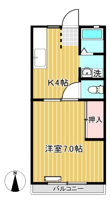 デイライト弥生Iの間取り