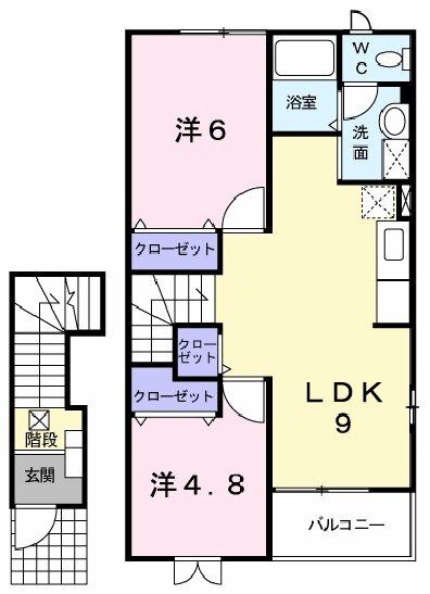 サンフラワー・ヒルズＤの間取り