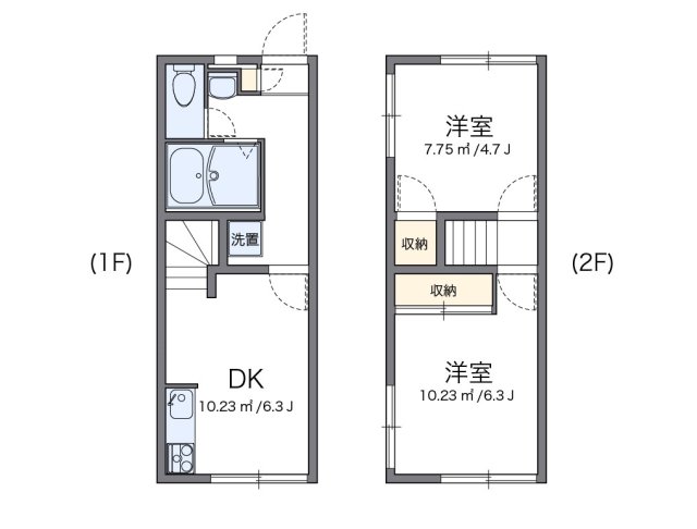 レオパレス長峰ヴィラの間取り