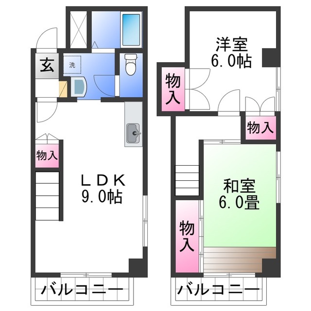 シティアーク北新の間取り