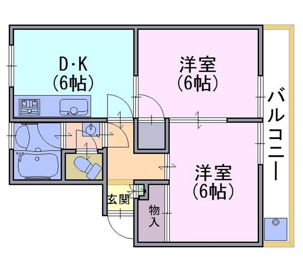 コーポ野添の間取り