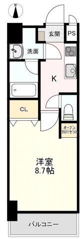 柳町CORALの間取り