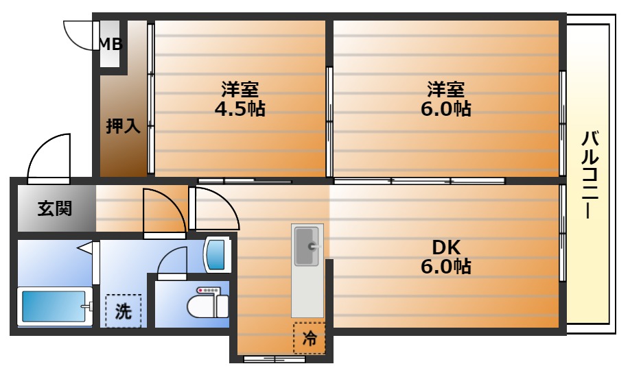 宮千代レジデンスの間取り