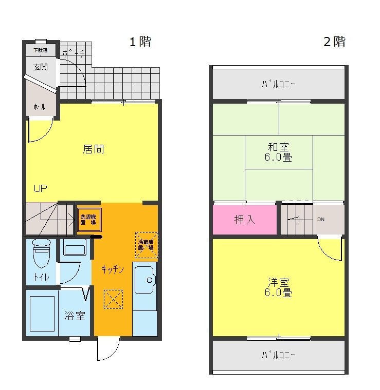 【ラポールメゾンの間取り】