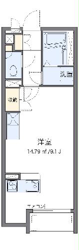 ミランダサクラ　リアの間取り