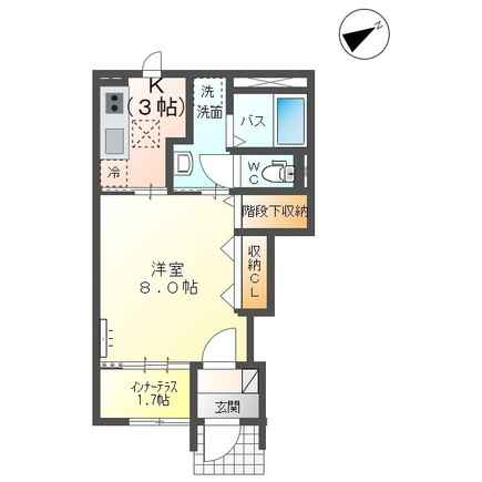 山形市大手町のアパートの間取り