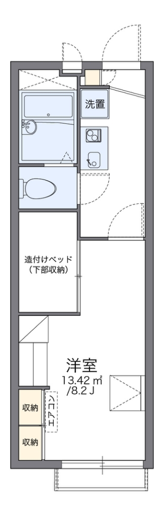 レオパレスクレール藤が尾IIの間取り