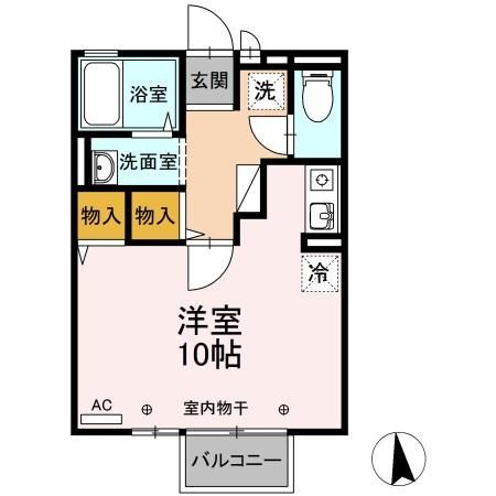 セジュール本町の間取り