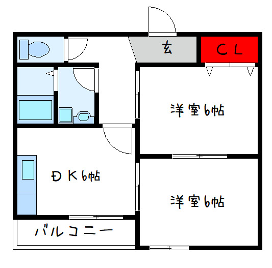 八尾市山本町北のマンションの間取り