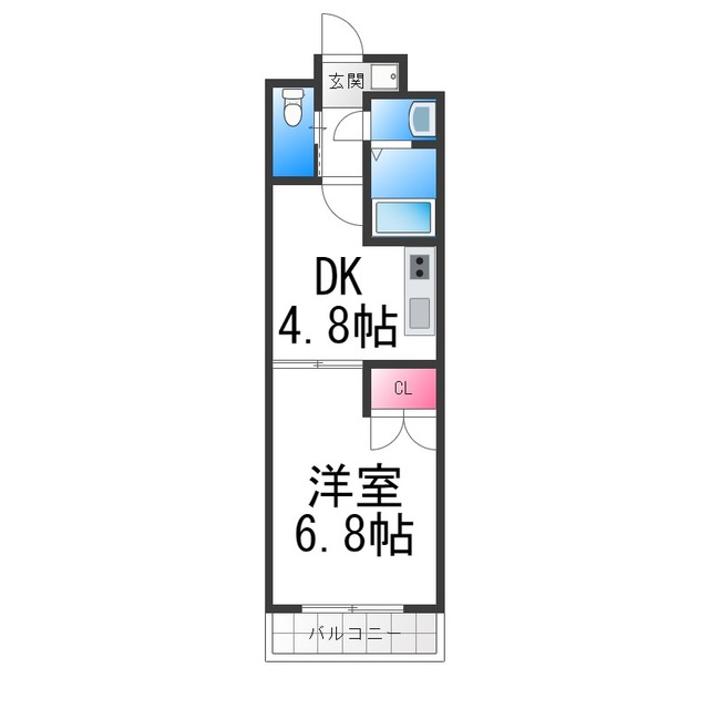 エスポワール長曽根の間取り