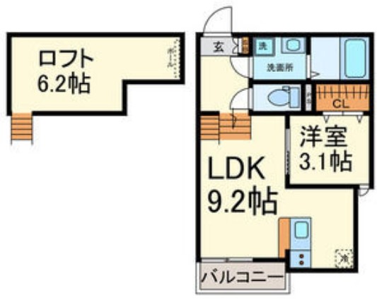 FAMILY STAGE川名IIの間取り