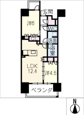 オーパスレジデンス名古屋ステーションの間取り