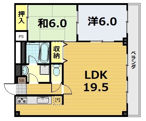 AFICION堀川の間取り