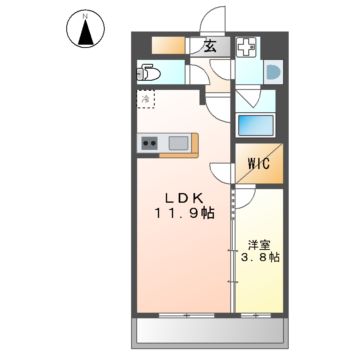 名古屋市中区平和のマンションの間取り