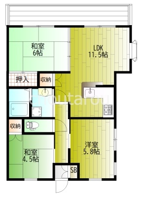 メゾンサニーベールの間取り