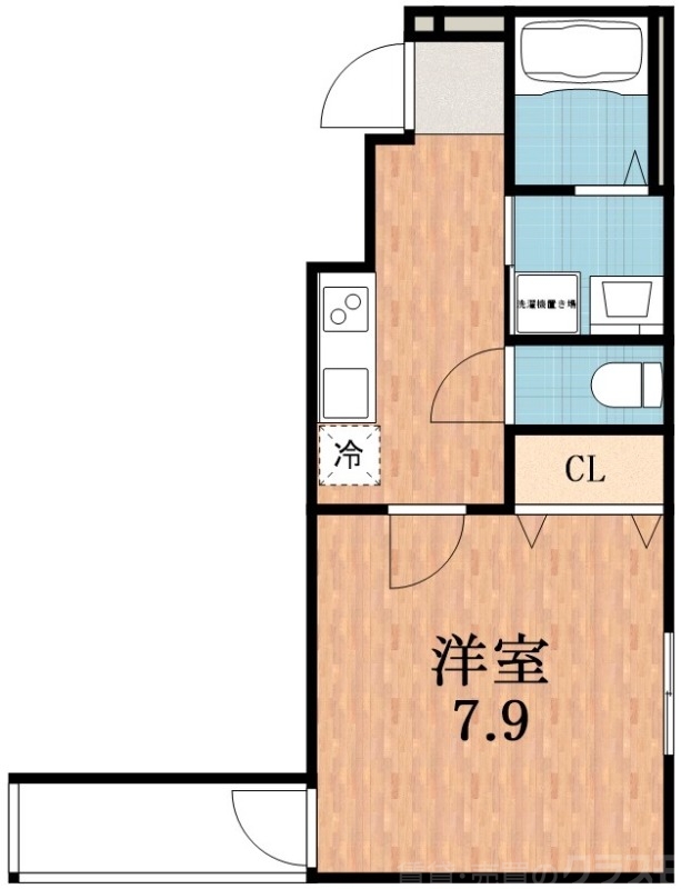 【大阪市住之江区西住之江のアパートの間取り】