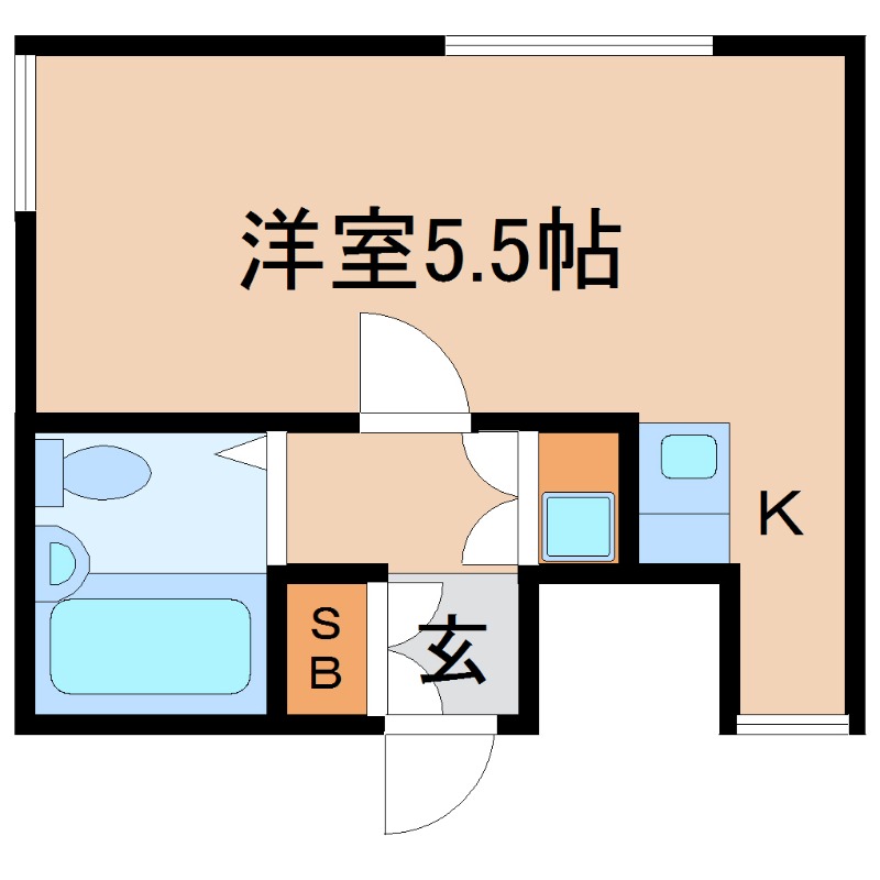 西宮市室川町のマンションの間取り