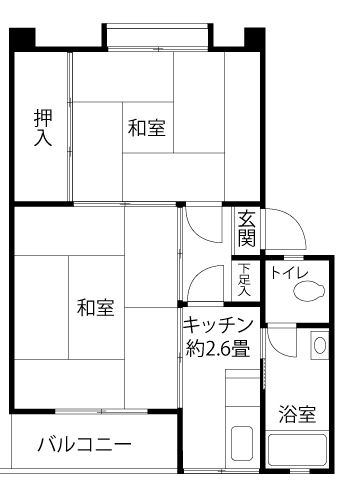 久留米西の間取り