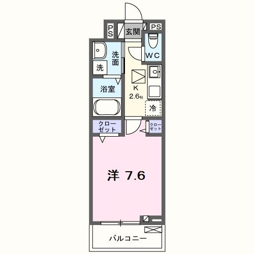 名張市平尾のアパートの間取り